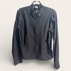 Women Nike Charcoal Dri-FIT Womens Zip-Up Hooded jacket Size Large